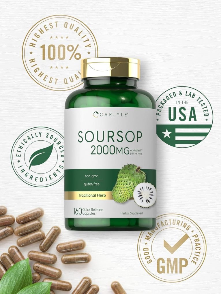 Carlyle Soursop Leaves | 160 Capsules | Traditional Herb | Non GMO, Gluten Free Supplement - Image 5