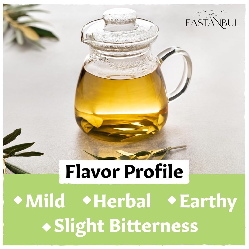 Eastanbul Olive Leaf, 2.82oz, Olive Leaf Loose Tea AKA Te De Hojas De Olivo, from Turkish Mediterranean Trees, Caffeine-Free, Natural, Vegan, Gluten Free, Non GMO - Image 4